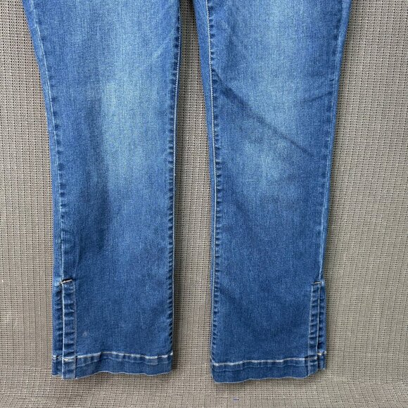 Terra & Sky Womens Size 16W Blue Straight Leg Denim Jeans Stretch - Picture 10 of 11